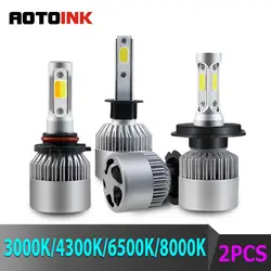 AOTOINK 6500 K фар автомобиля H4 светодиодный H7 H1 H3 H11 H13 HB1 HB4 HB5 9004 9005 9006 9007 9005 880 881 72 w 8000 K 4300 K 3000 K CJ