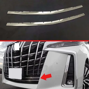 

For 2019 Toyota Sport Edition Alphard AH30 Car Accessories Stainless Steel Front Grille Accent Cover Lower Mesh Trim