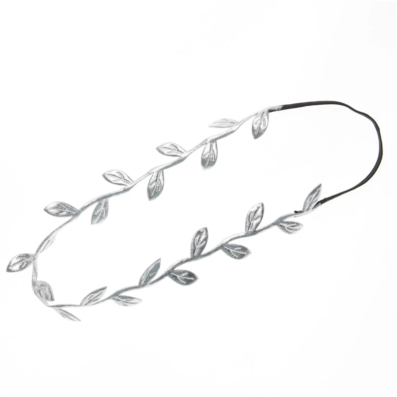 2Pcs Gold Silver Leaves Hairbands Korean Summer Hair Accessories Bridal Trendy Jewelry For Mother and children Gifts