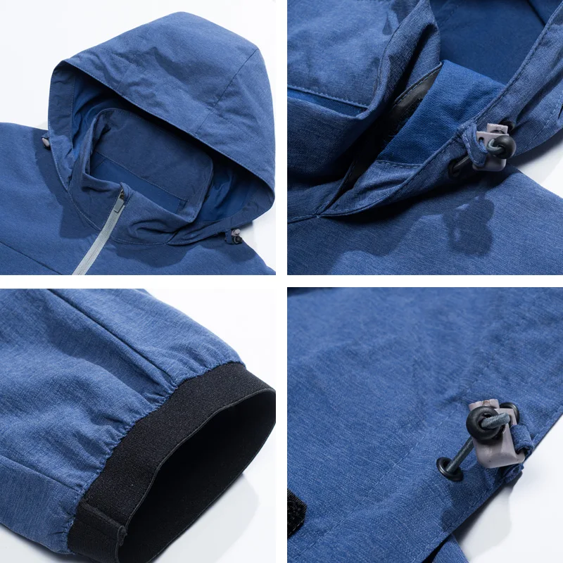 70% OFF Men Jacket Autumn Thin Breathable Hooded Light Jackets High Quality Spring Zipper Windproof Loose Coat Overcoat Men Jacket