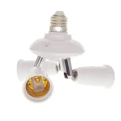1 до 3/4/5 свет регулируемый преобразователи держатель E27 к E27 разъем Разделение тер светодиодное освещение, лампа Разделение адаптер