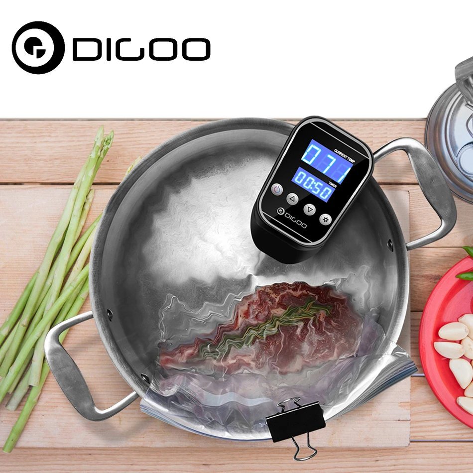 

Digoo DG SV10 Sous Precision Cooker Digital Accurate Temperature Control LED Thermal Immersion Circulator Slow Cooker EU Plug