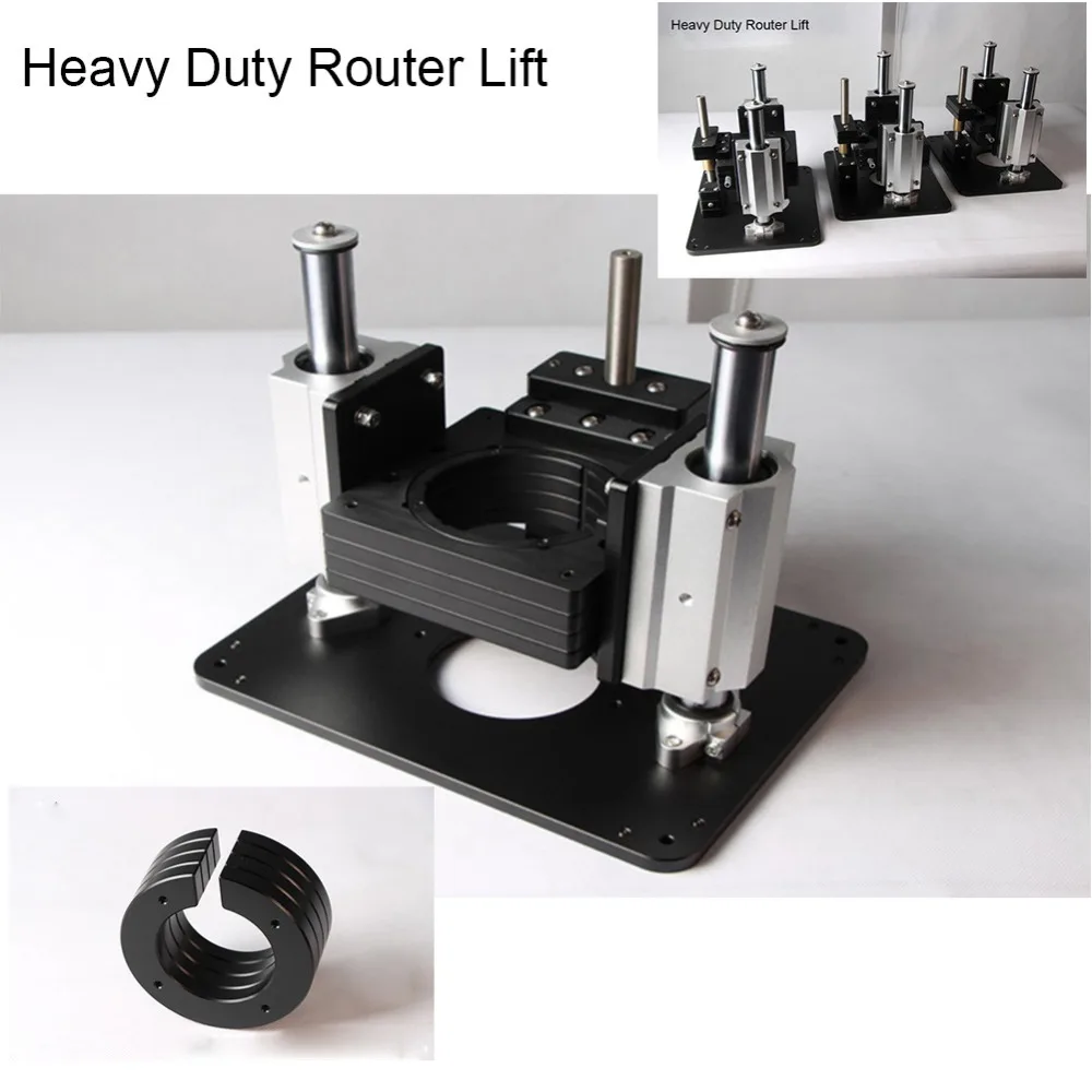 

Free Shipping Router Lift and Ring Lifting and Flipping Engraving Machine Flip Board Bakelite Milling For DIY Woodworking Tools