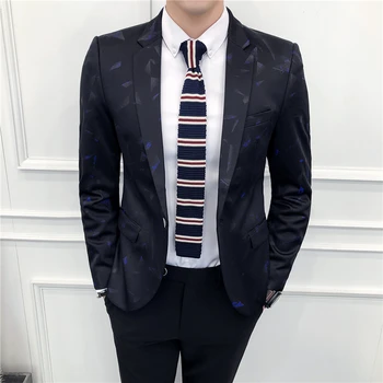 

Spring men's casual suit Korean Slim small suit jacket men's thin section West tide British single West men's shirt