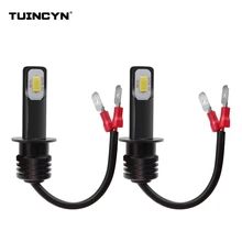 Tuincyn 2 шт. супер яркий H1 светодио дный лампы для автомобилей Высокое Мощность светодио дный Противотуманные огни 3570 CSP автомобиля источник света для Туман дальнего