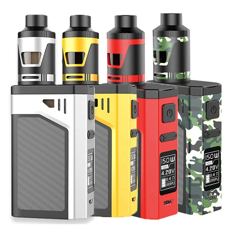

100W 150W Vape Hookah Smoking Shisha Pen 5.5ml RDTA Box Electronic Starter Smart Control E Pen 2600mah Vaporizer E-Cigarette