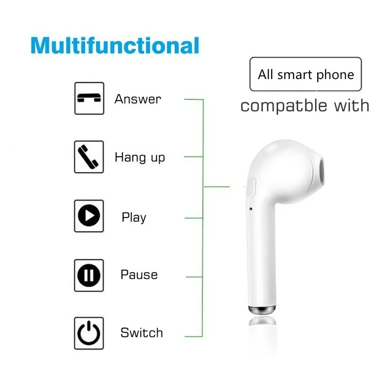 TWS Bluetooth наушники Handfree гарнитура беспроводные наушники спортивные беспроводные наушники стерео fone Auriculares с зарядной коробкой