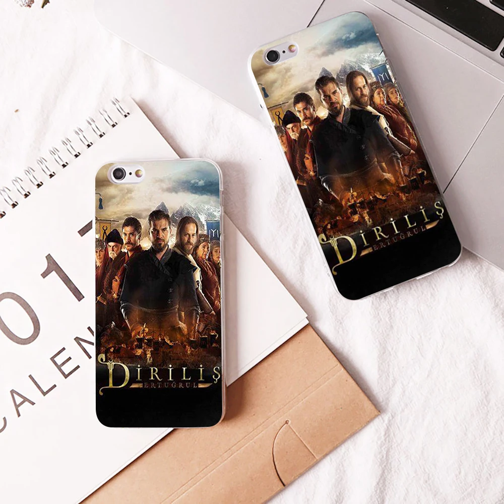 Жесткий и прозрачный чехол для телевизора Dirilis Ertugrul для iphone 8 7 6 6s plus X XR XS XMAX 5 5C 4 coque shell