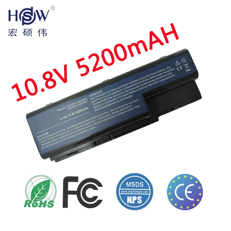 HSW Laptop Battery For Acer Aspire 5520 5720 5920 6920 6920G 7520 7720