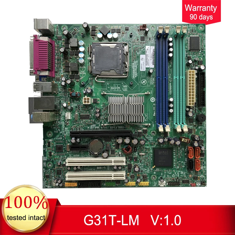 

for Lenovo G31 G31T-LM V.1.0 motherboard G31 LGA775 DDR2 45C2882 53Y3282,work perfect