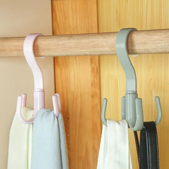 

Creative multi-function bag hook wardrobe tie rack coat rack rotatable scarves scarf rack