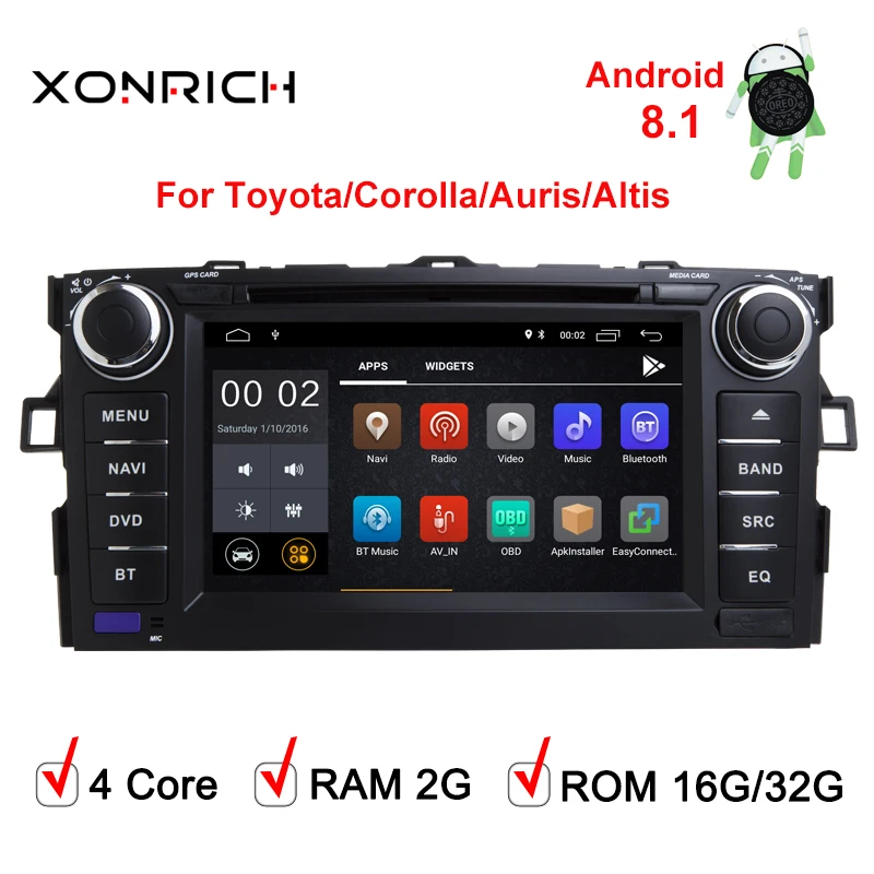 Autoradio Android 8.1 car dvd player For Toyota corolla 2012 2013 in dash 2 din 1024*600 car radio gps video head unit 2G RAM Autoradio Android 8.1 car dvd player For Toyota corolla 2012 2013 in dash 2 din 1024*600 car radio gps video head unit 2G RAM