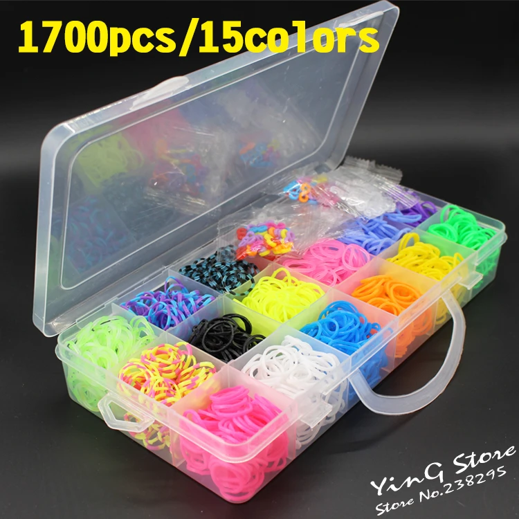 DIY Toy Loom Rubber Bands 10000pcs Silicone Bands Elastic Refill