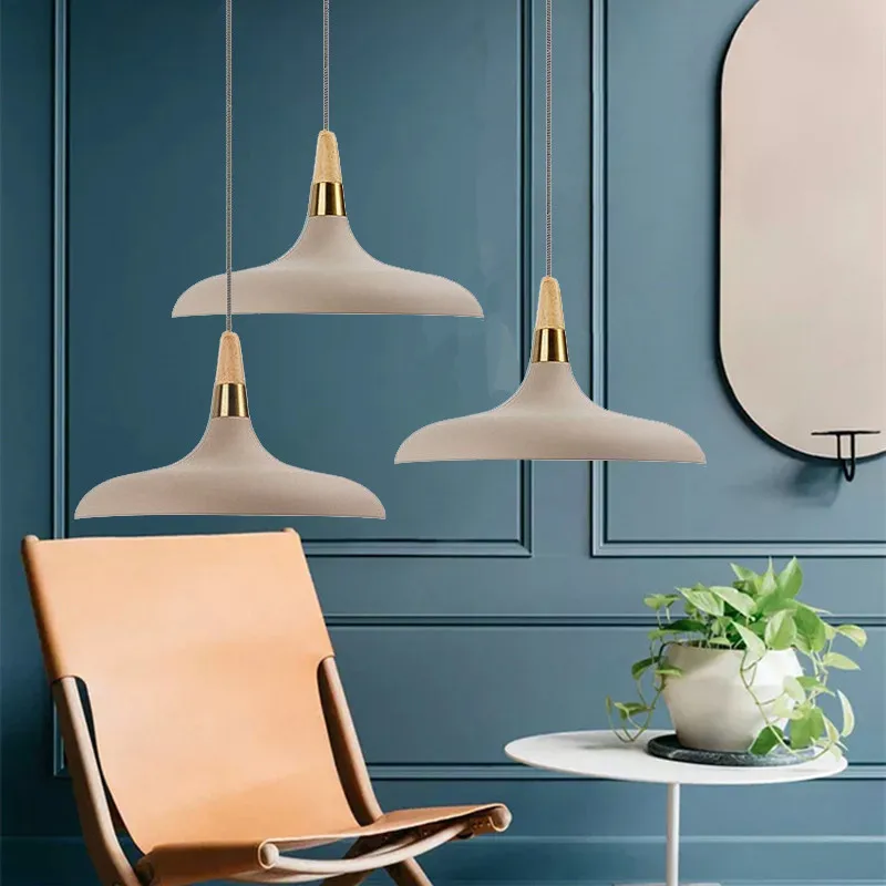 Kitchen Modern Pendant Lights Bedroom Wood Ceiling Lamp Shop Lighting