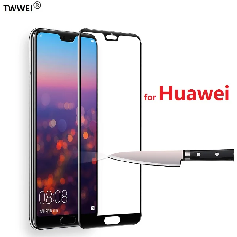 Закаленное защитное стекло с полным покрытием для Huawei P20 Lite Pro P10 P9 P8 2017 P30 Защитная