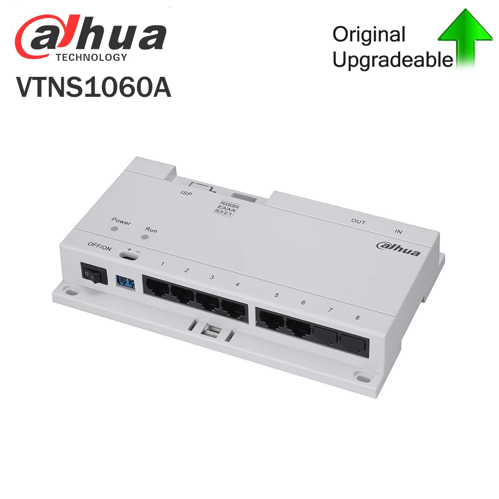 Dahua VTNS1060A Video Intercom POE Switch for IP System VTO2000a Connect max 6 indoor monitors with the Cat 5e cable