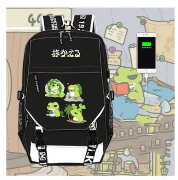 

new hot sale High Q Anime Travel Frogwas backpack UNISEX student school bag preppy style usb charge backpack