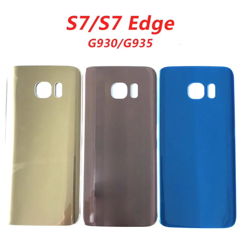 

Rear S7 Edge Battery Back Glass Cover for Samsung Galaxy S7 G930 G930F / S7Edge G935 G935F Back Door Battery Housing no lens