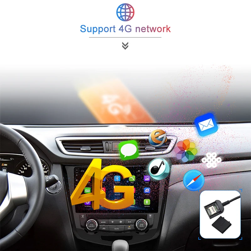 Sale AWESAFE 2 din Android 8.1 Car Radio Multimedia video player gps navigation For Nissan X-Trail X Trail Qashqai 2014-2016 gps head 3