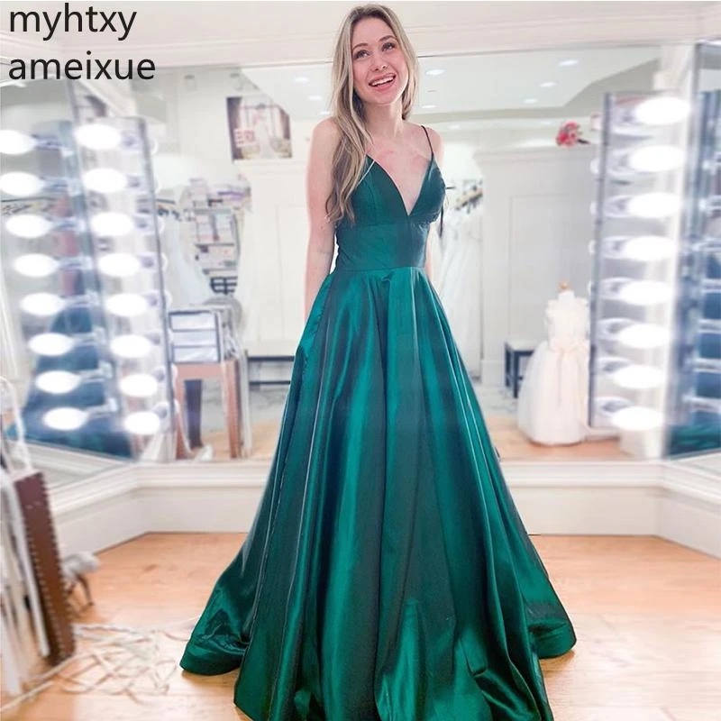 simple a line prom dresses
