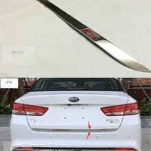 Lapetus нержавеющая сталь Задняя Крышка багажника двери багажника декоративная накладка полосы 1 шт. подходит для KIA Optima K5