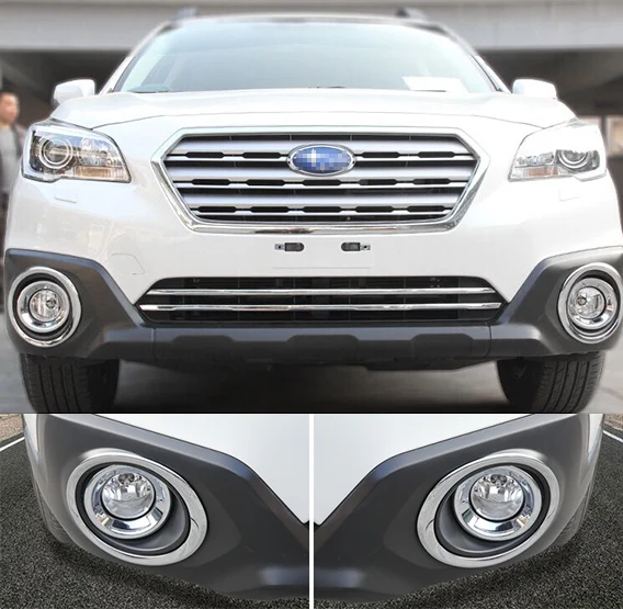 Accessories Fit For 2017 2016 Subaru Outback Chrome Front Fog Light Accessories Fit For 2017 2016 Subaru Outback Chrome Front Fog Light Cover Trim Molding Lamp Foglight