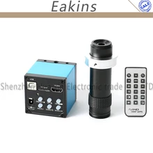 1080P 20MP HDMI USB промышленный видео микроскоп камера TF карта рекордер ИК-пульт дистанционного управления+ Высокое расстояние 120X c-крепление Lnes