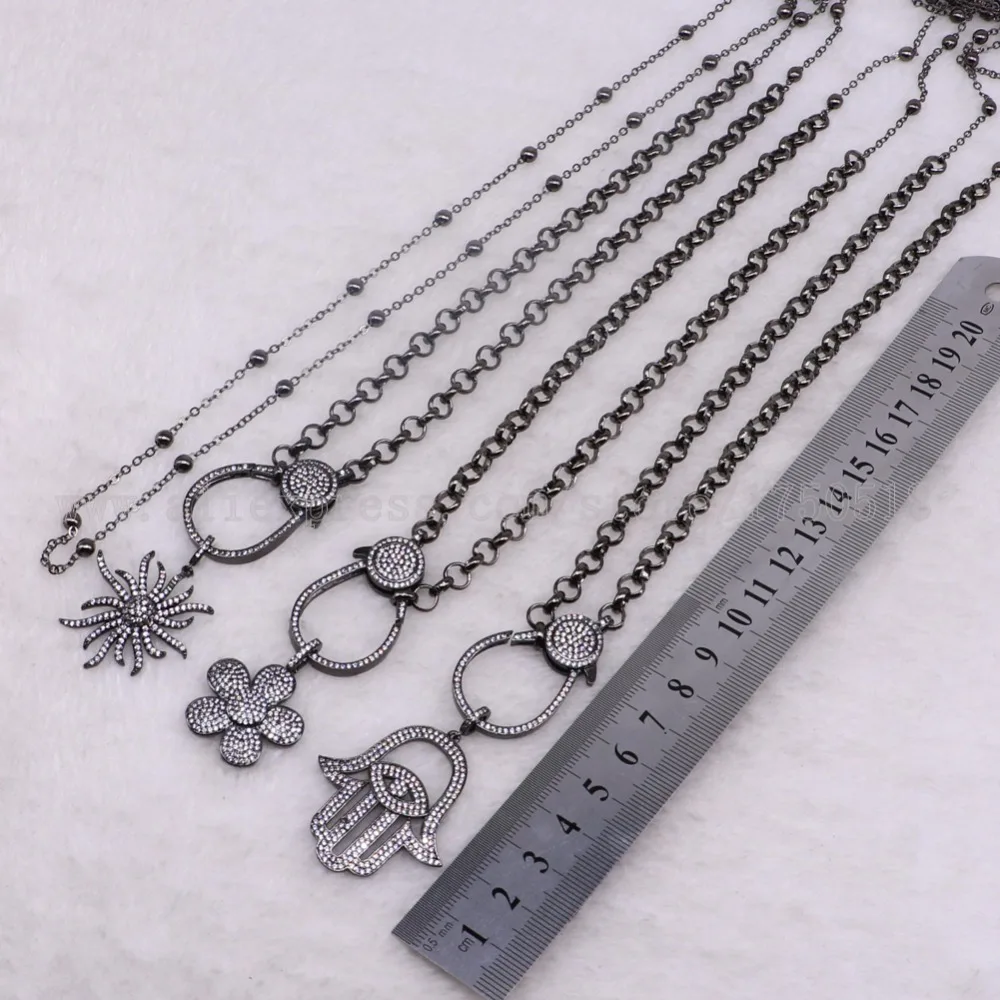 3 нити модное ожерелье Бижутерия микро проложили 4" длинное ожерелье бижутерия для женщин смешанный стиль 3337