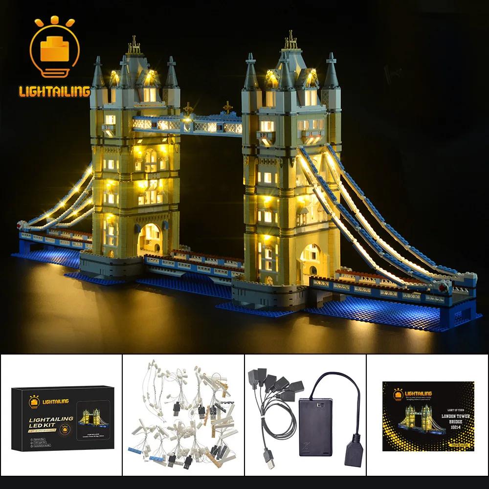 

LIGHTAILING LED Light Kit For Architecture London Tower Bridge Light Set Compatible With 10214 (NOT Include The Model)