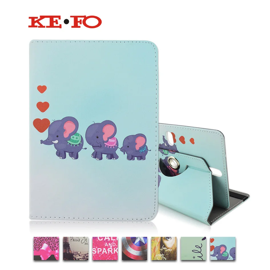 

For Huawei MediaPad T2 7.0 Pro Rotating Universal 7.0 inch Tablet PU Leather cover case For BlackBerry PlayBook /Dell Venue 7