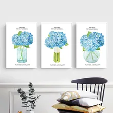 Blue Flower Wall Art Canvas Painting Nordic Posters And Prints Plant Wall Pictures For Living Room Scandinavian Home Decor Blue Flower Wall Art Canvas Painting Nordic Posters And Prints Plant Wall Pictures For Living Room Scandinavian Home Decor