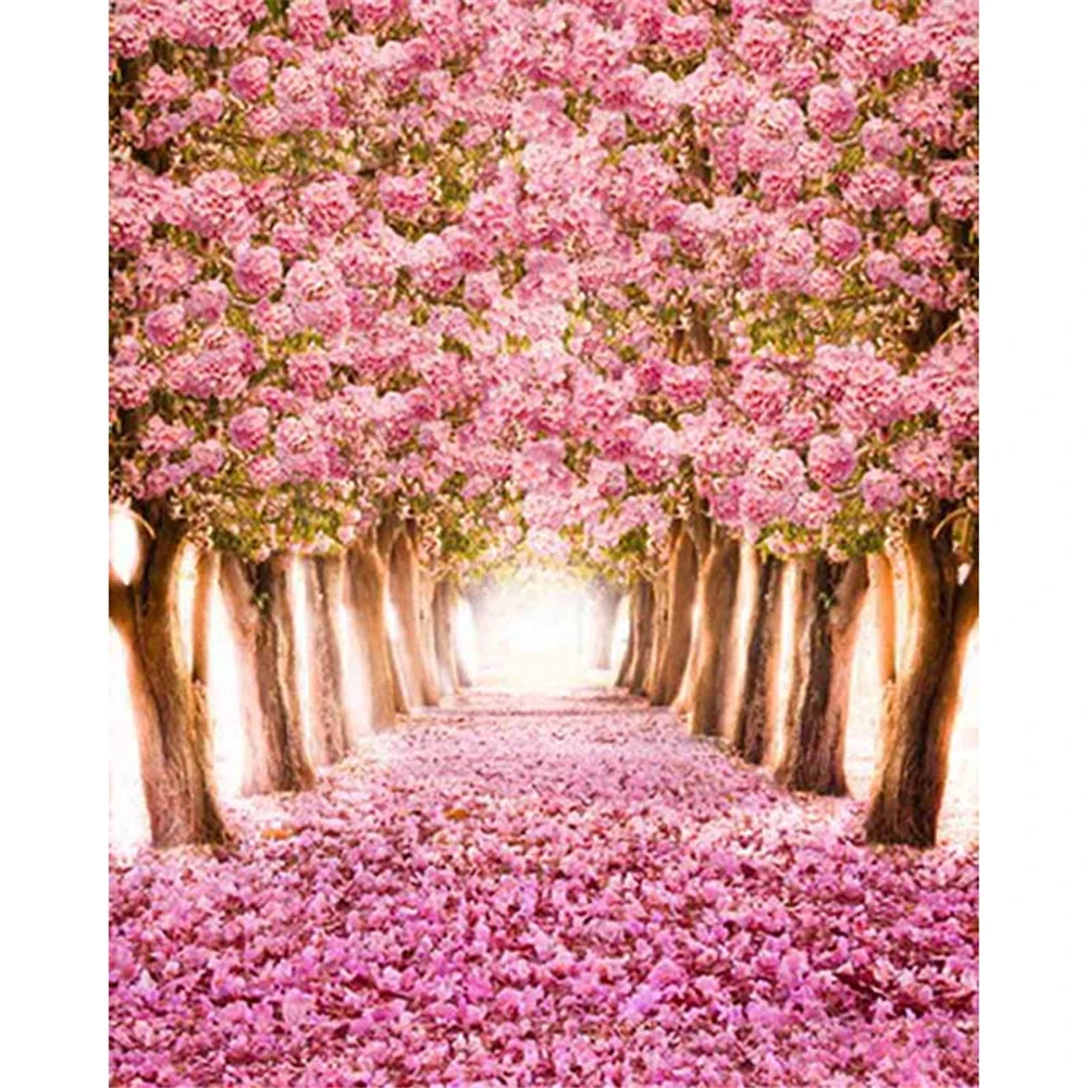 桜の写真撮影の背景ピンク花びら覆わ道路春花木子供子供女の子花写真背景 Photo Background Photography Backdropscherry Blossom Photography Aliexpress