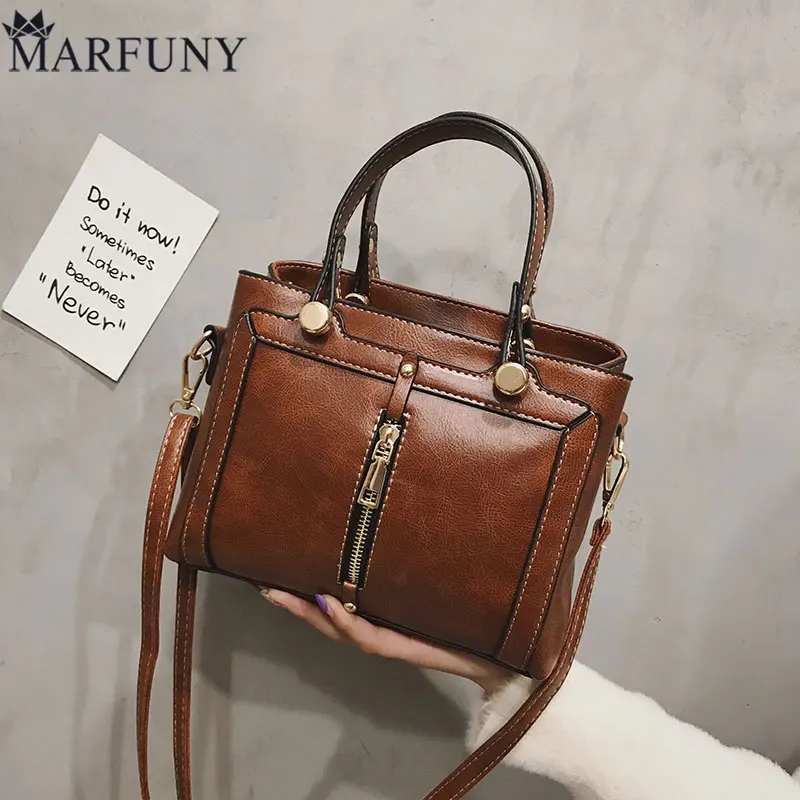 Best Luxury Handbags Women Bags Designer Shoulder Bags For Women 2018 Womens Thread Message Bag Female Vintage Leather Crossbody Bag