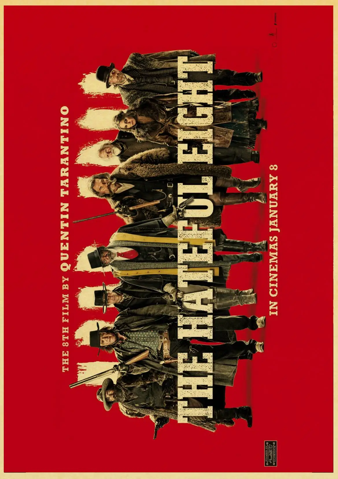 Inglourious Basterds/Django Unchained/резервуар собаки/Убить Билла Квентина Тарантино плакат видео - Цвет: W025