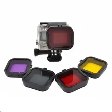 Gopro Accessories Diving Filter Underwater Dive Filtors for Go Pro Hero 3 4 Waterproof case Action