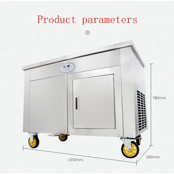

CE all stainless steel single plate flat bottom fried ice cream machine ice tray machine fried ice cream pot machine