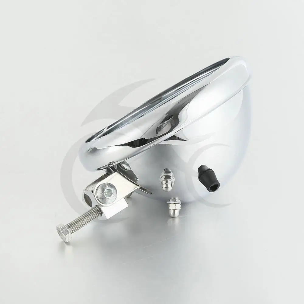 Корпус для фар 5 75 &quot5 3/4&quot с монтажным блоком Harley Dyna Street Bob Fat FXDB FXDF Black/Chrome|Накладки