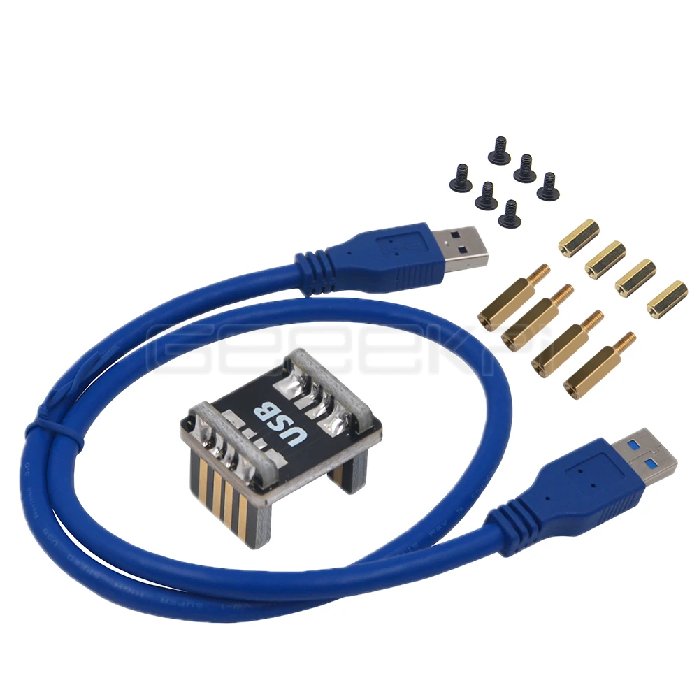 В наличии GeeekPi X850 V3.1 mSATA SSD USB 3 0 модуль расширения памяти Плата для Raspberry Pi B + (Plus)/3
