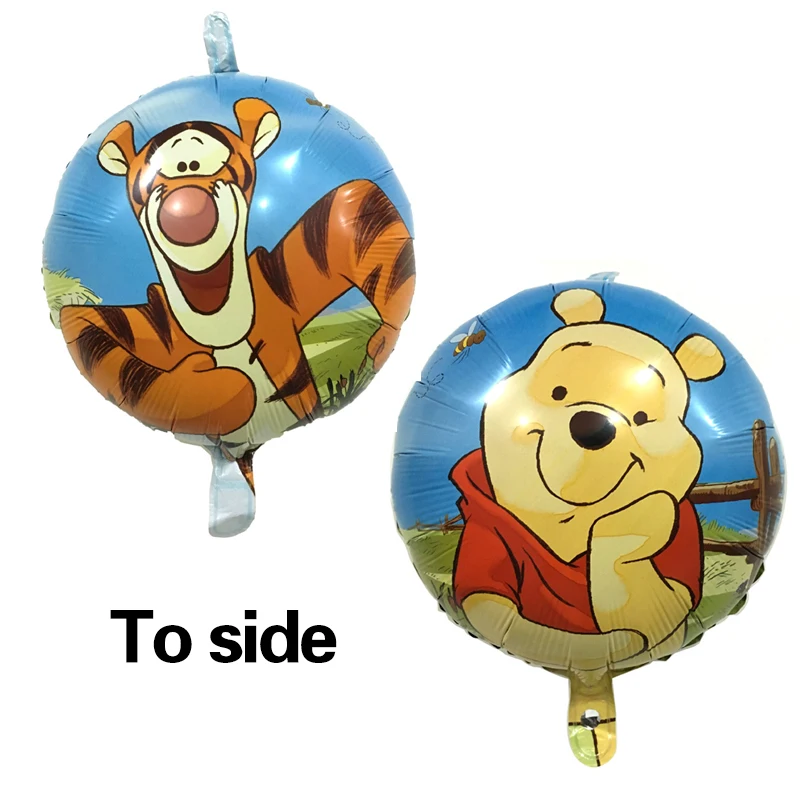 5Pcs Cartoon Winnie Bear Foil Balloons Happy birthday decorations the poohs air balls wedding decoration Children classic toy