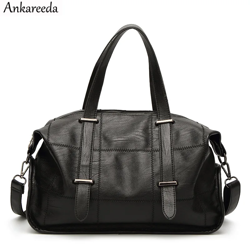 

Ankareeda Fashion Designer Women's Handbags High Quality Soft Leather Handbag Women Shoulder Bag Office Ladies Top-Handle Bags