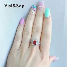 Женское кольцо с кубическим цирконием Visisap обручальное цвета