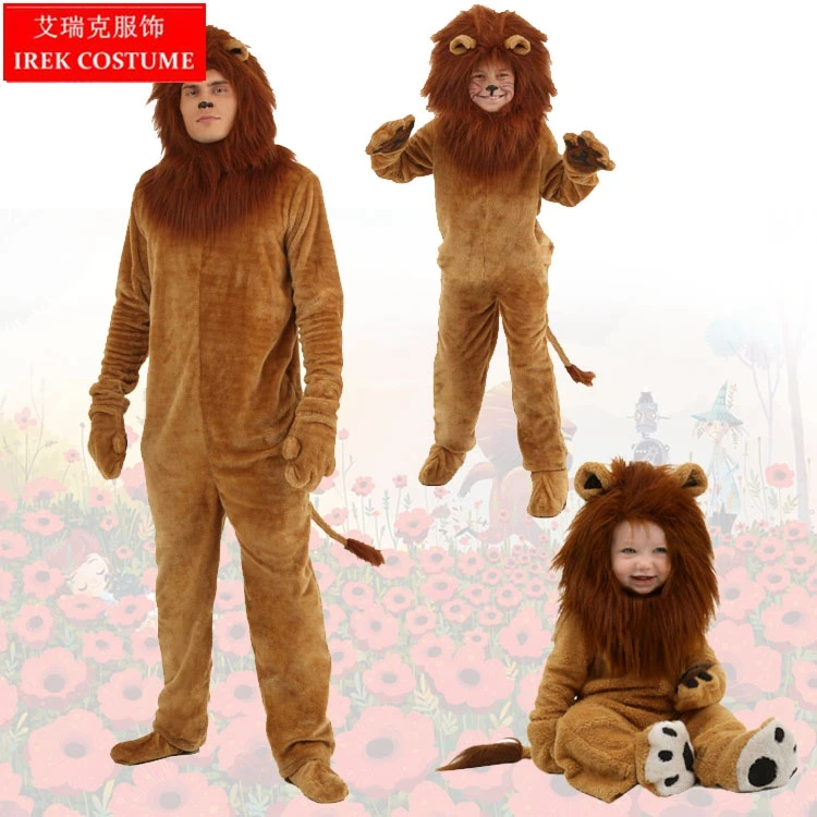 

IREK hot Halloween Costume Party Wizard of Oz Cosplay Costume Luxury Long-haired Lion Prom Carnival performance Clothing