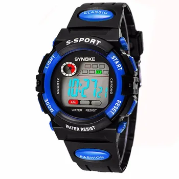 Chic Kid Boy Girl Water Resistance Sports for Student Electronic Wrist Watch Children