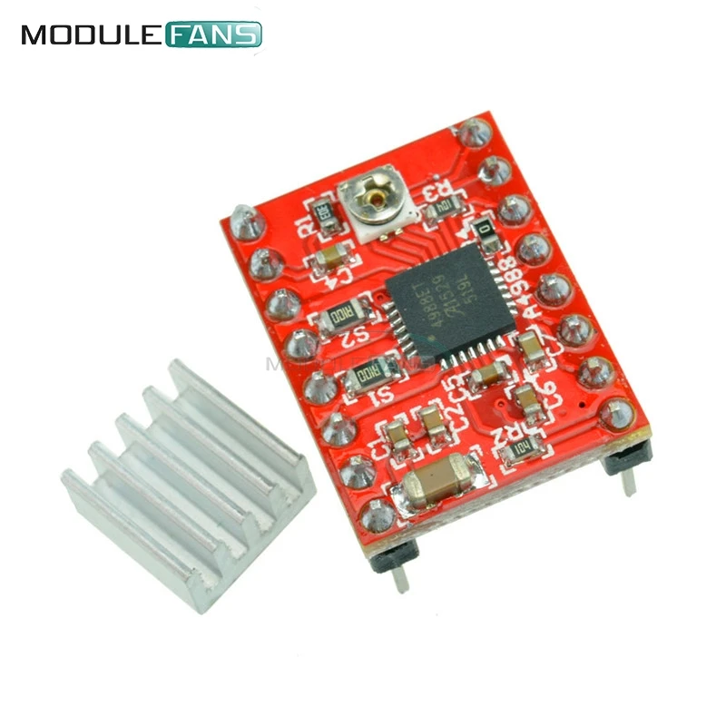 

5PCS A4988 Motor Driver Drive Module Board StepStick Stepper For Reprap Prus 3D Printer Intelligent Chopping