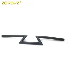 ZORBYZ 1 мм "25 мм черный мотоцикл бар перетащите Руль управления для мотоциклов Z баров Suzuki Harley Honda Yamaha Custom