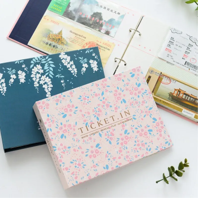 

DIY Album Concert Tickets Banknote Collection Loose-leaf Cross Section Paper Album Movie Tickets Collection Album