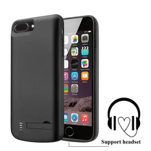 Support Audio External 8000mah Power bank Pack backup battery Charger Case For iPhone 7 8 plus Cover Charging Music