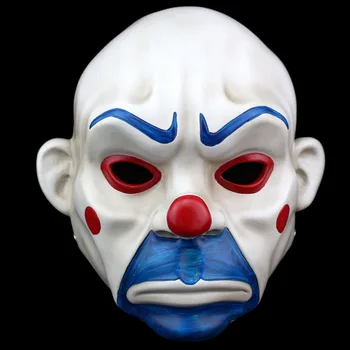 

Halloween hero league batman dark knight clown robber dressed up as a resin mask