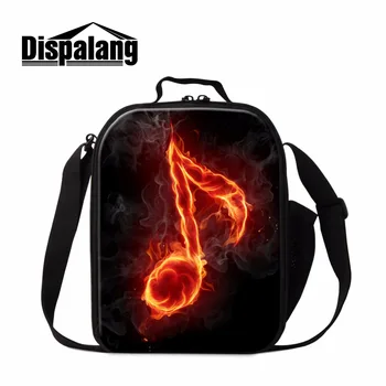 

Dispalang Personal Lunch Bags Pattern Musical Note Printed Cooler Bags for Children Small Handbag Lunch box Bag for Girls School
