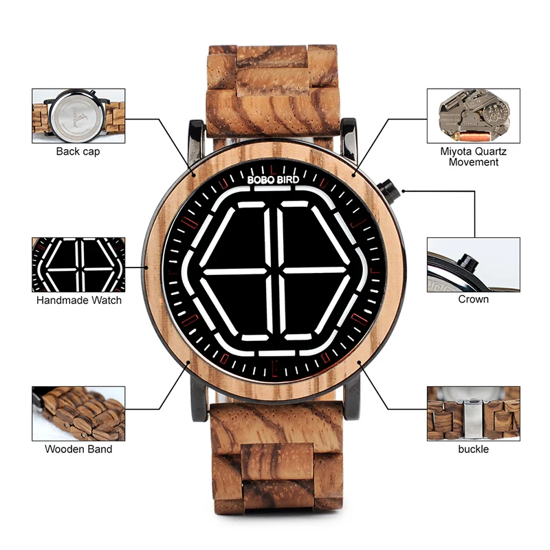 wooden wristwatches bobo bird fashion watches for gifts (79)